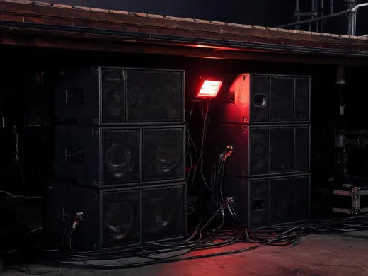 Professional subwoofer stack for live event