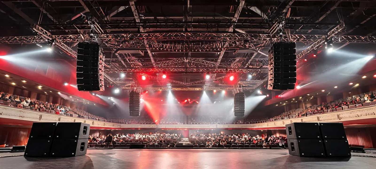 Professional audio in a large performance venue